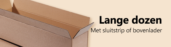 Lange dozen met sluitstrip of bovenlader