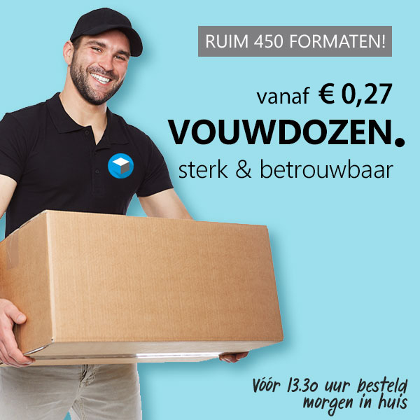 Amerikaanse vouwdozen in ruim 450 formaten