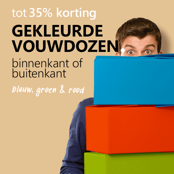 Gekleurde vouwdozen