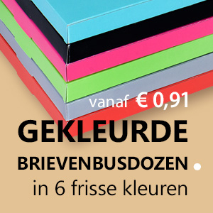 Gekleurde brievenbusdozen