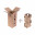 Flesdoos 1 met interieur, 134x134x321mm