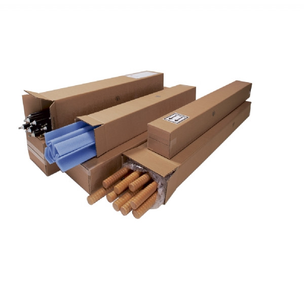 Master'in - Dubbele golfdoos - bruin - 600 x 400 x 200 mm - 10 stuks Master'in - Dubbele golfdoos - bruin - 600 x 400 x 200 mm - 10 stuks
